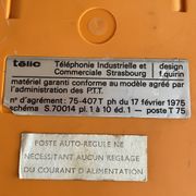 Phone orange pop art vintage telic ptt 1975 design f. quirin