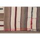 Vintage Turkish Oushak handmade wool cotton brown kilim area rug 166x230