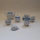 Tea set, 6 cups and 11 bowls