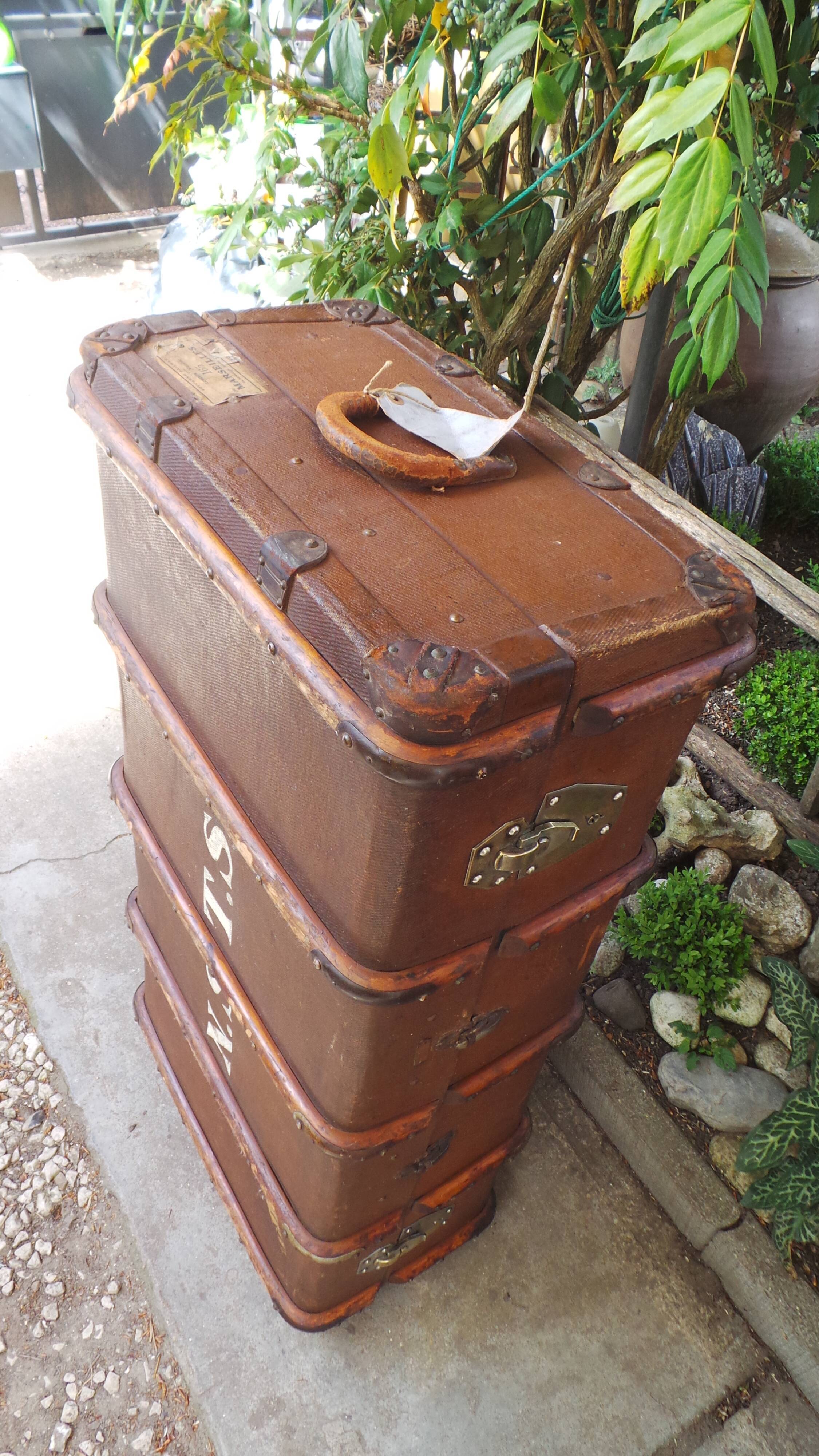 Trunk chest travel russian old