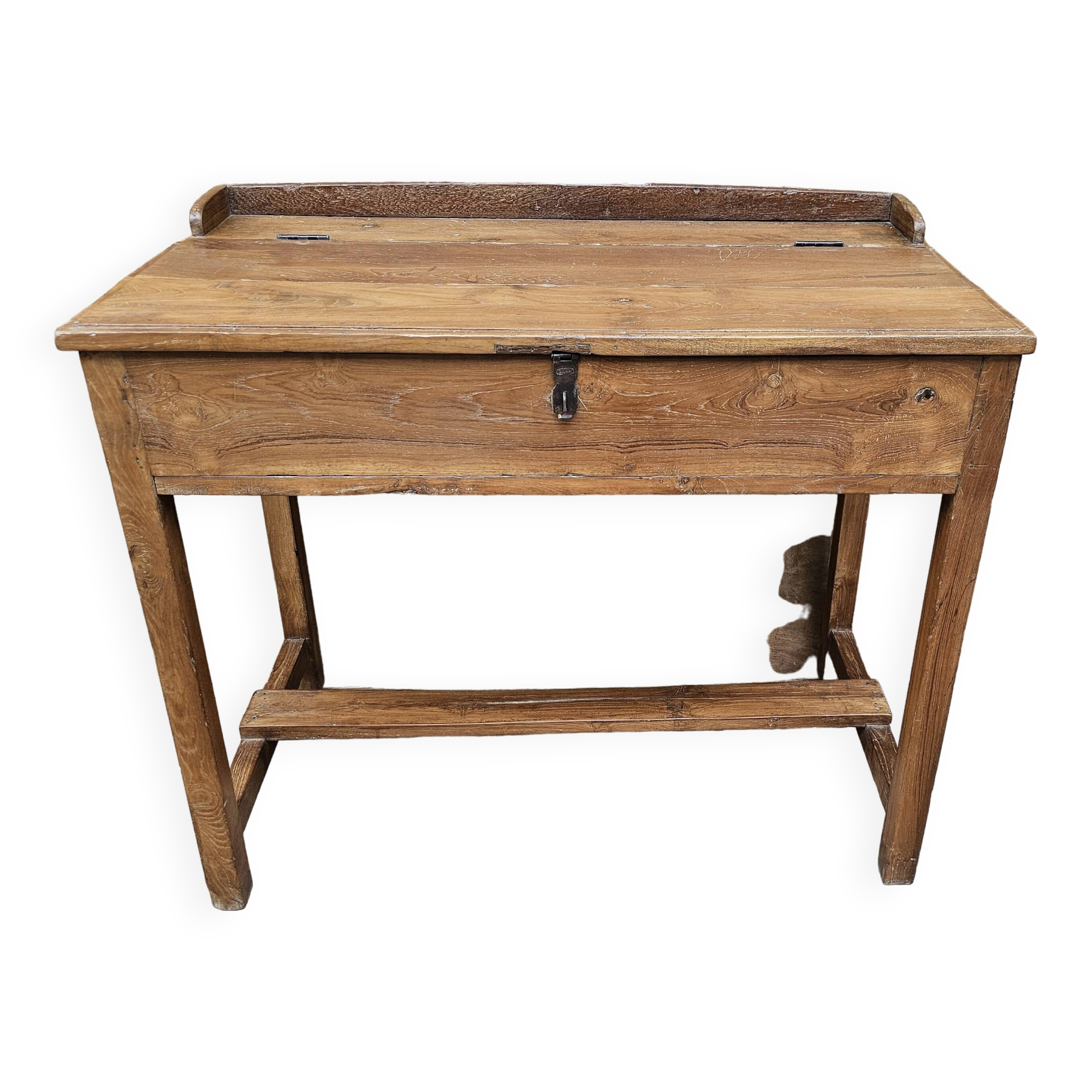 Old desk - Burmese teak desk