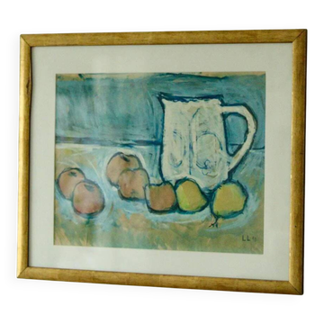 Original Swedish pastel on paper – by Lage Lindell