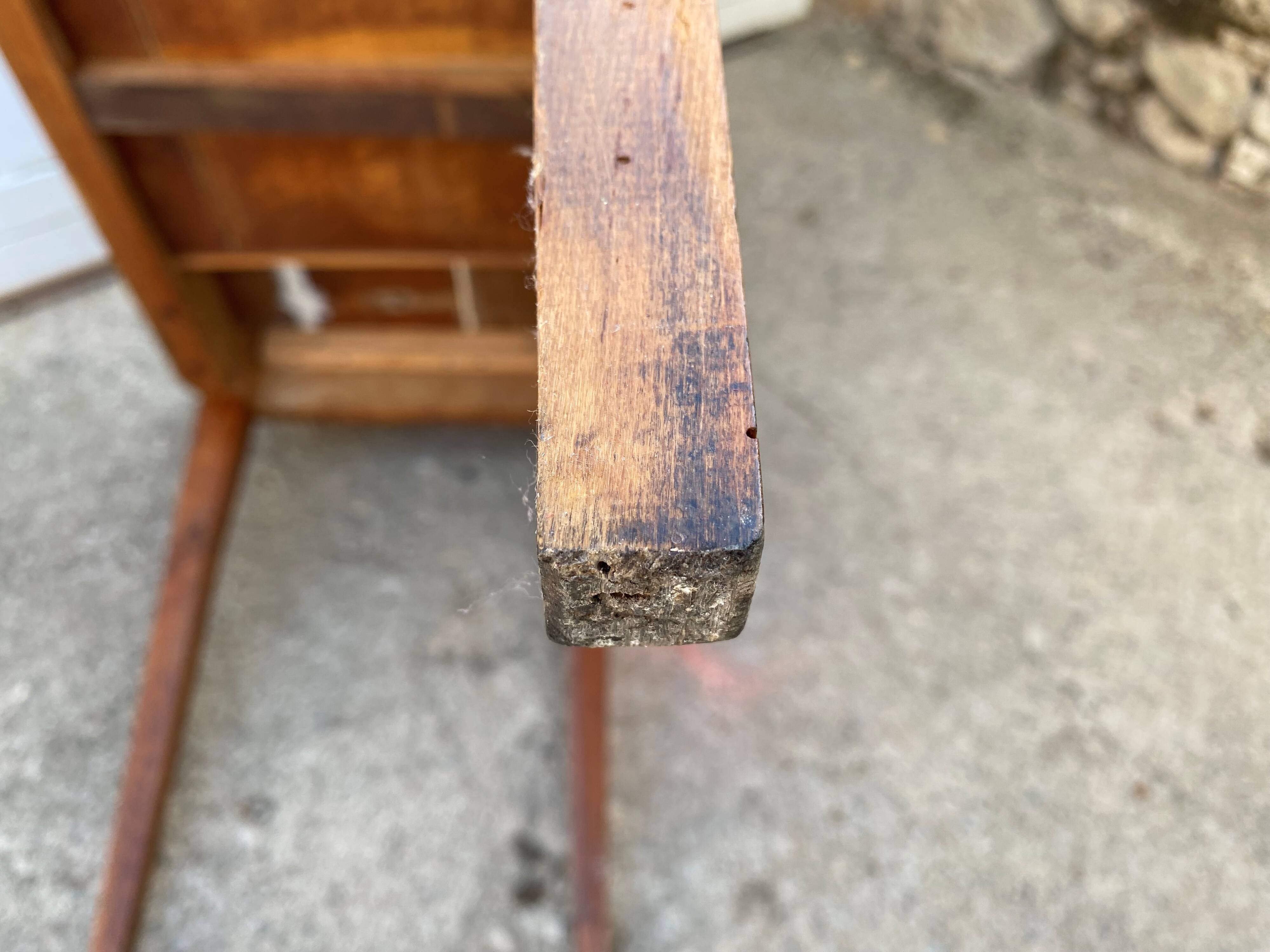 Desk with 1 drawer, oak top, 105x56cm