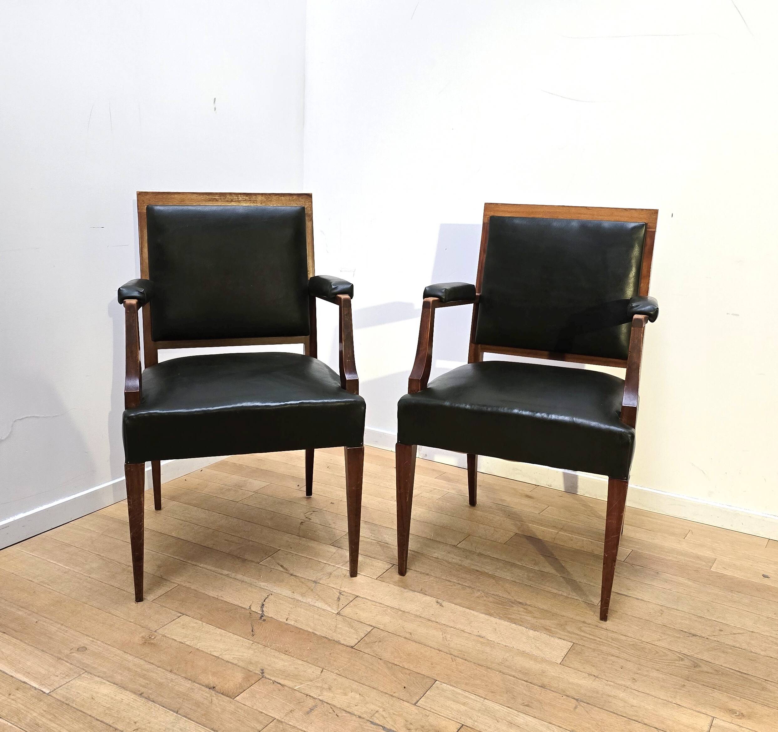 Paire de fauteuils vintages style Empire