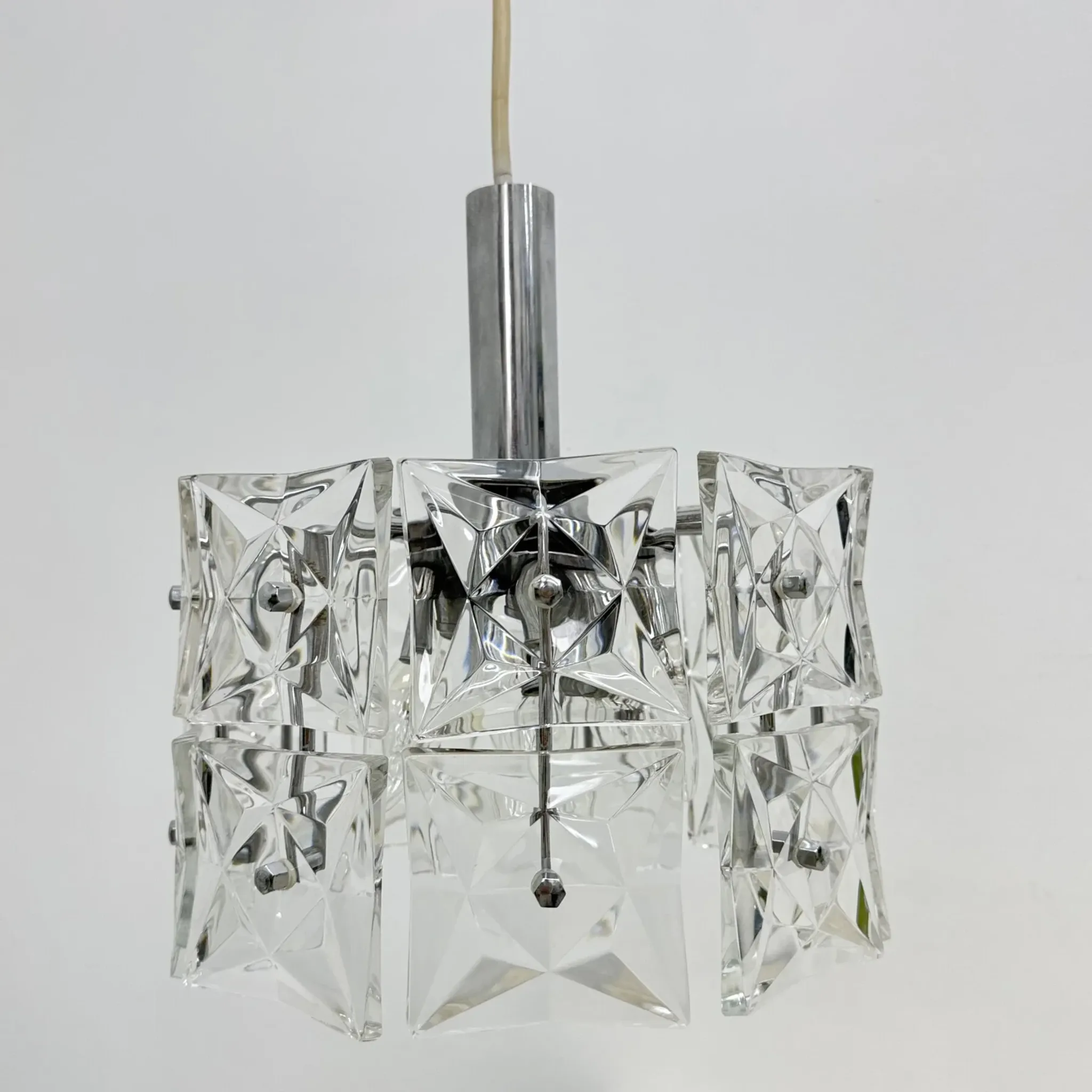 Mid-century design Kinkeldey hanging lamp, 1970s