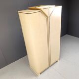 Vintage italian burl wood bar cabinet, 1970s