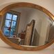Antique mirror in gilded wood and fine floral decoration - 99x69cm