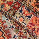 Tapis ancien multicolore fait main - 238cm x 175cm