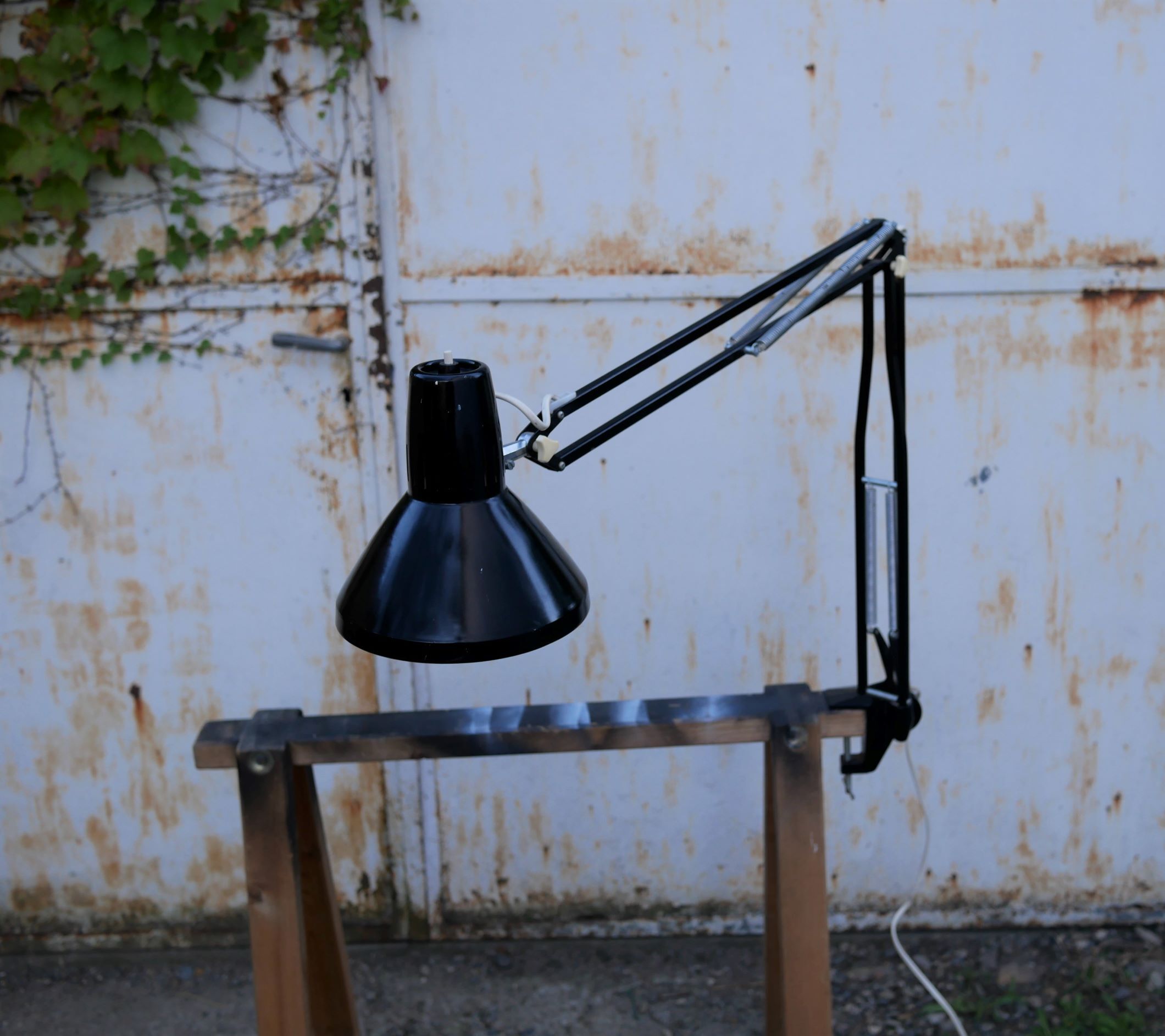 Black vintage architect lamp
