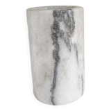 Cylindrical marble vase