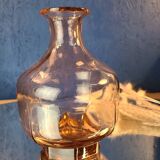 Petit vase ancien en verre transparent Vieux Rose - début XXème