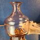 Small old vase in transparent Old Rose glass - early 20th century