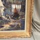 Oil on canvas entrance of the port christophe charpides