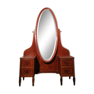 Coiffeuse miroir oval