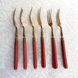 6 forks for dessert