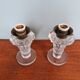 Pair of crystal lamps, Val Saint-Lambert (Belgium), 1930s