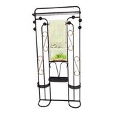 Wall coat rack wrought iron 1960