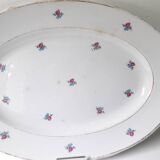 Oval Luneville porcelain dish (32.5x22.5cm) A1