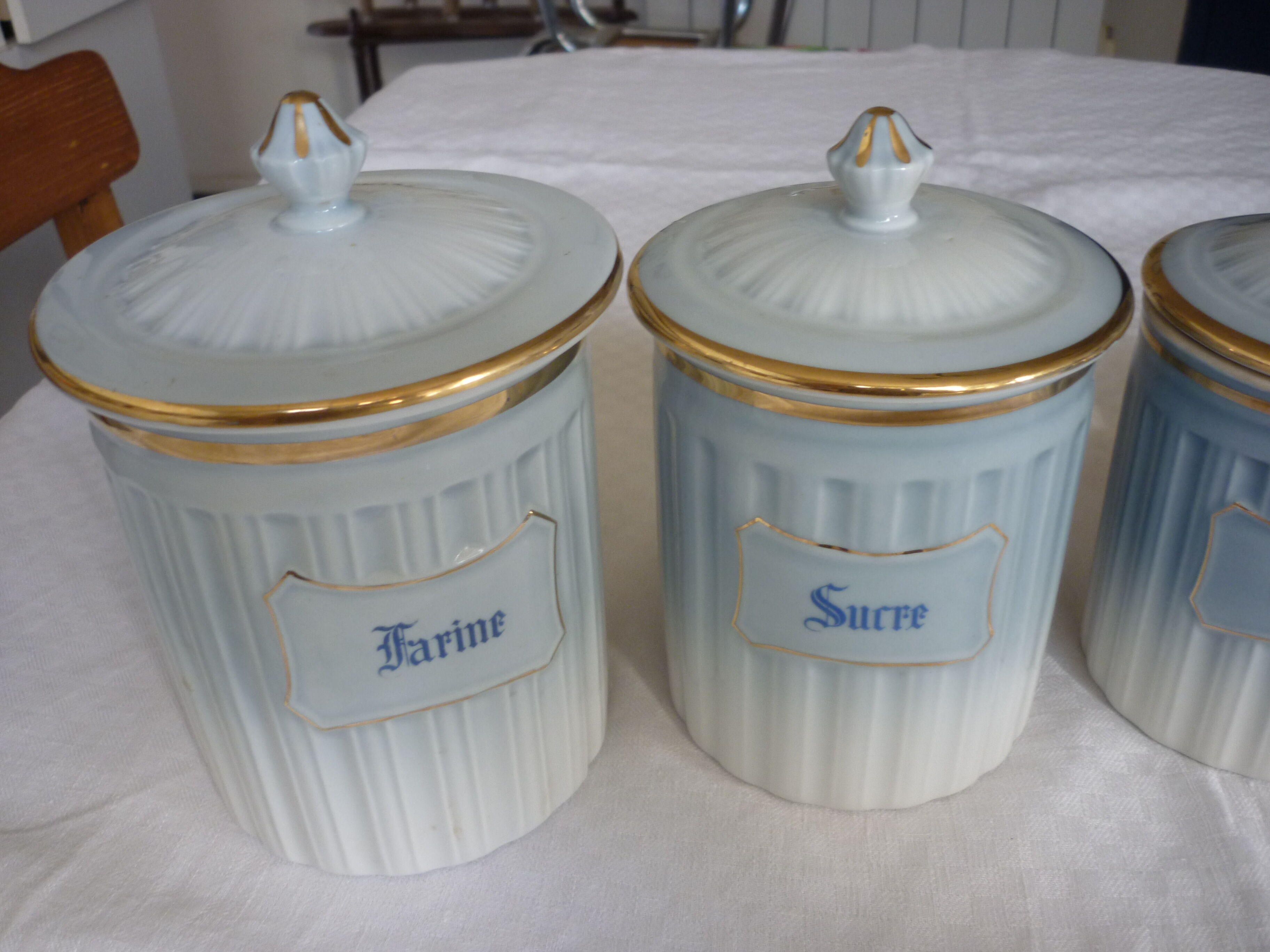 5 jars a spice porcelain aluminite frugier