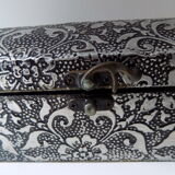 Silver metal jewelry box