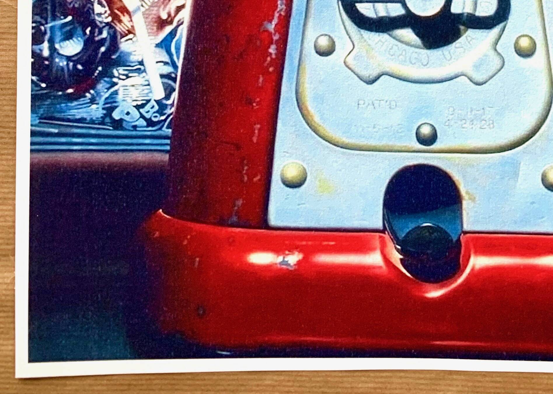 Original vintage pop art photo realism poster reissue of Charles Bell's "Gumball XV 1983"