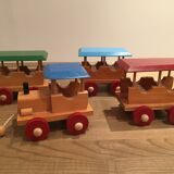 Vintage wooden train to pull
