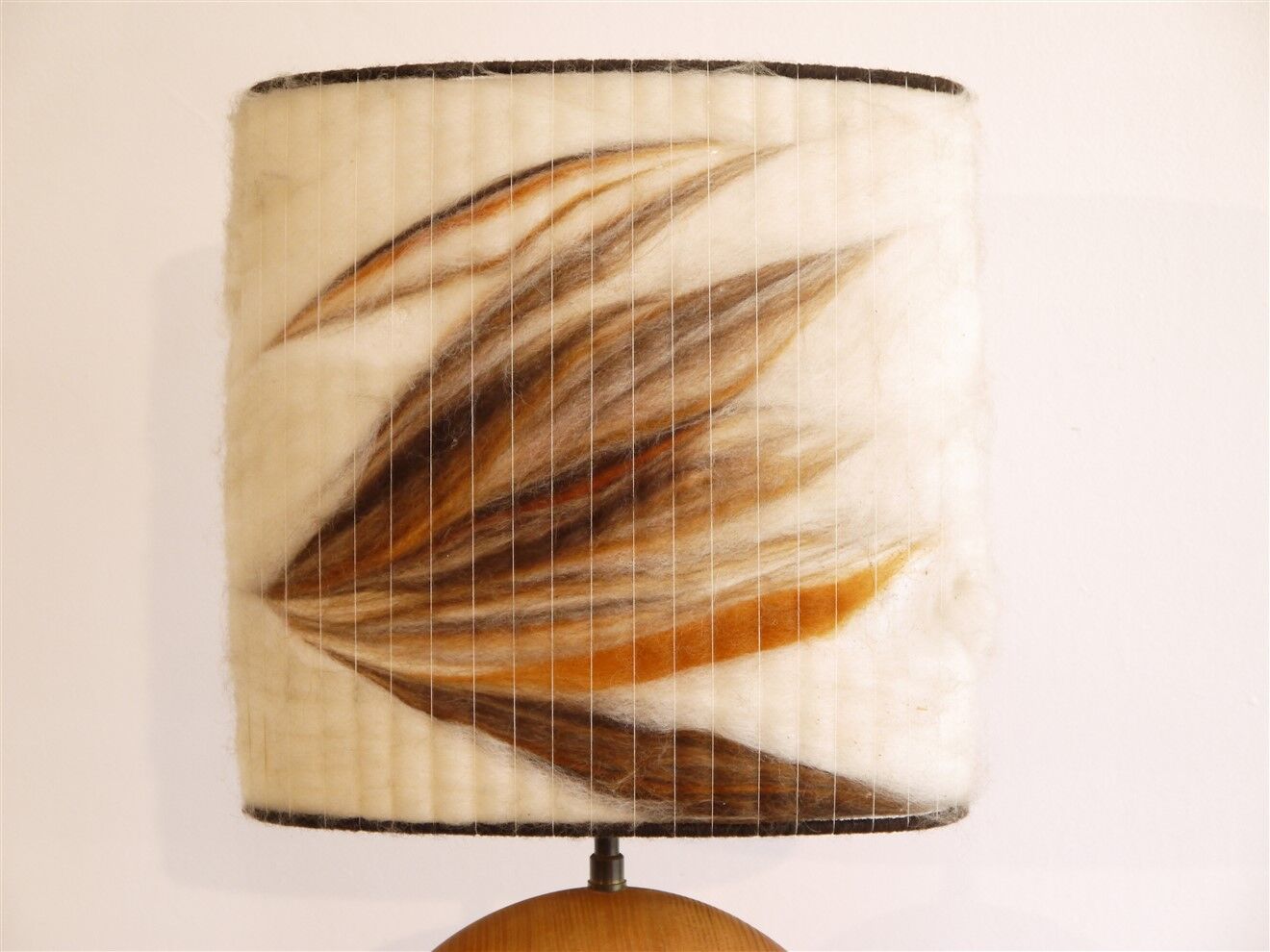 Vintage wooden lamp 1960