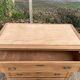 Commode style empire rénovée en chêne brut 4 tiroirs