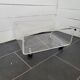 70s transparent plexiglass coffee table