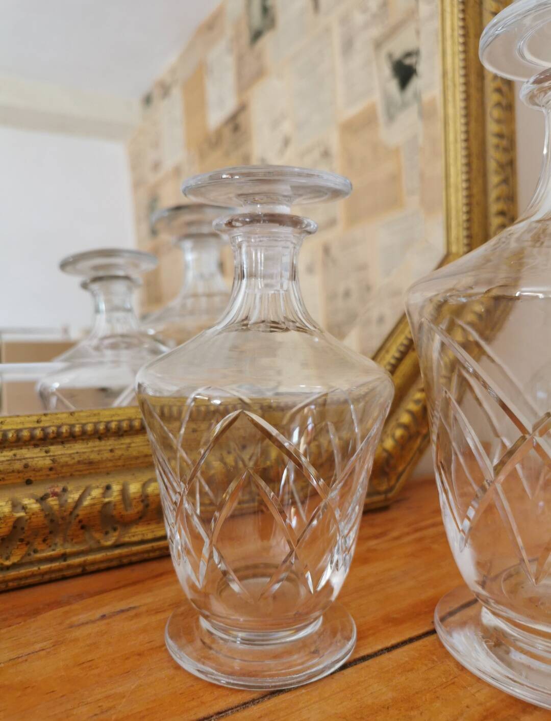 Argental crystal decanters