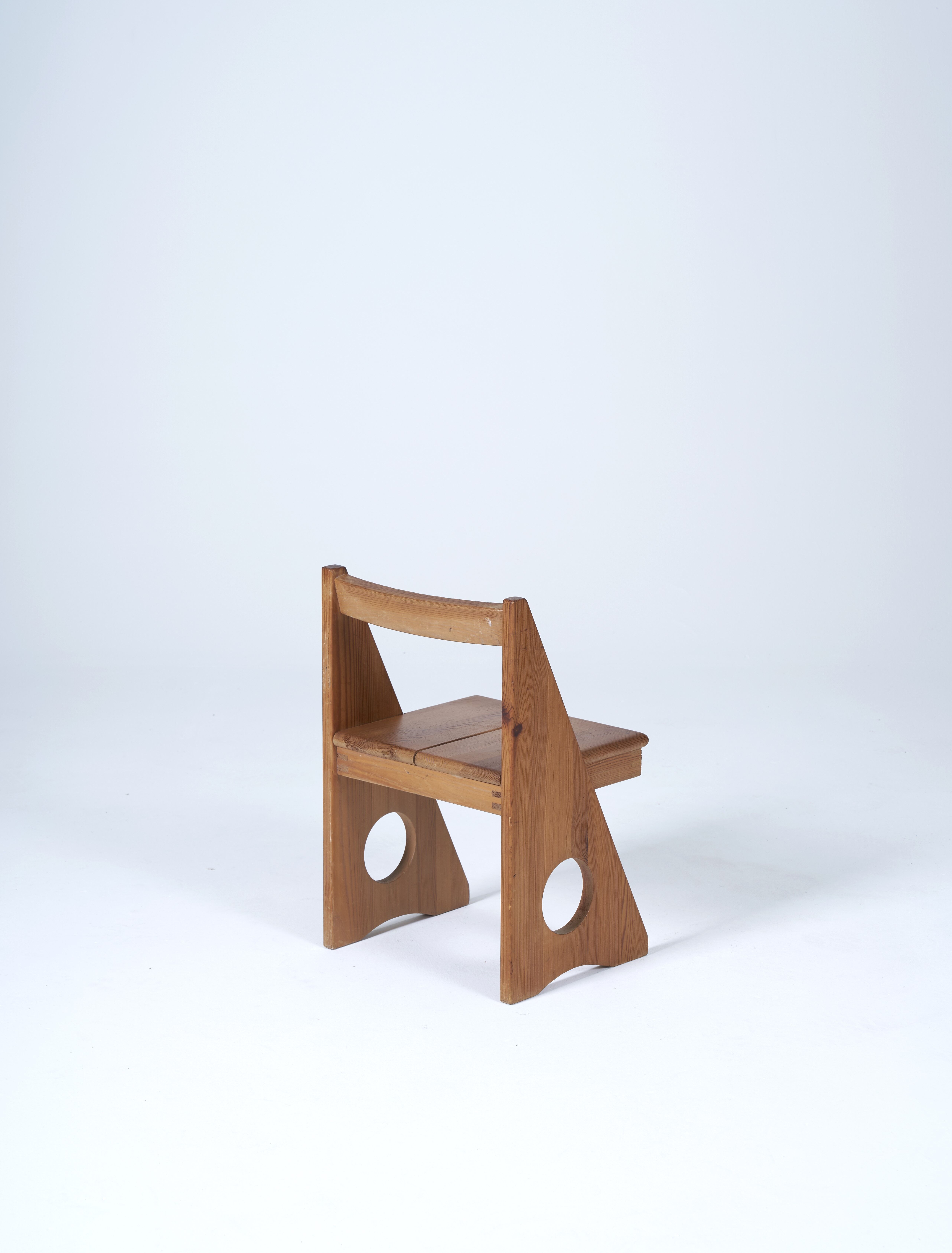 Pine stool Gilbert Marklund 1960s