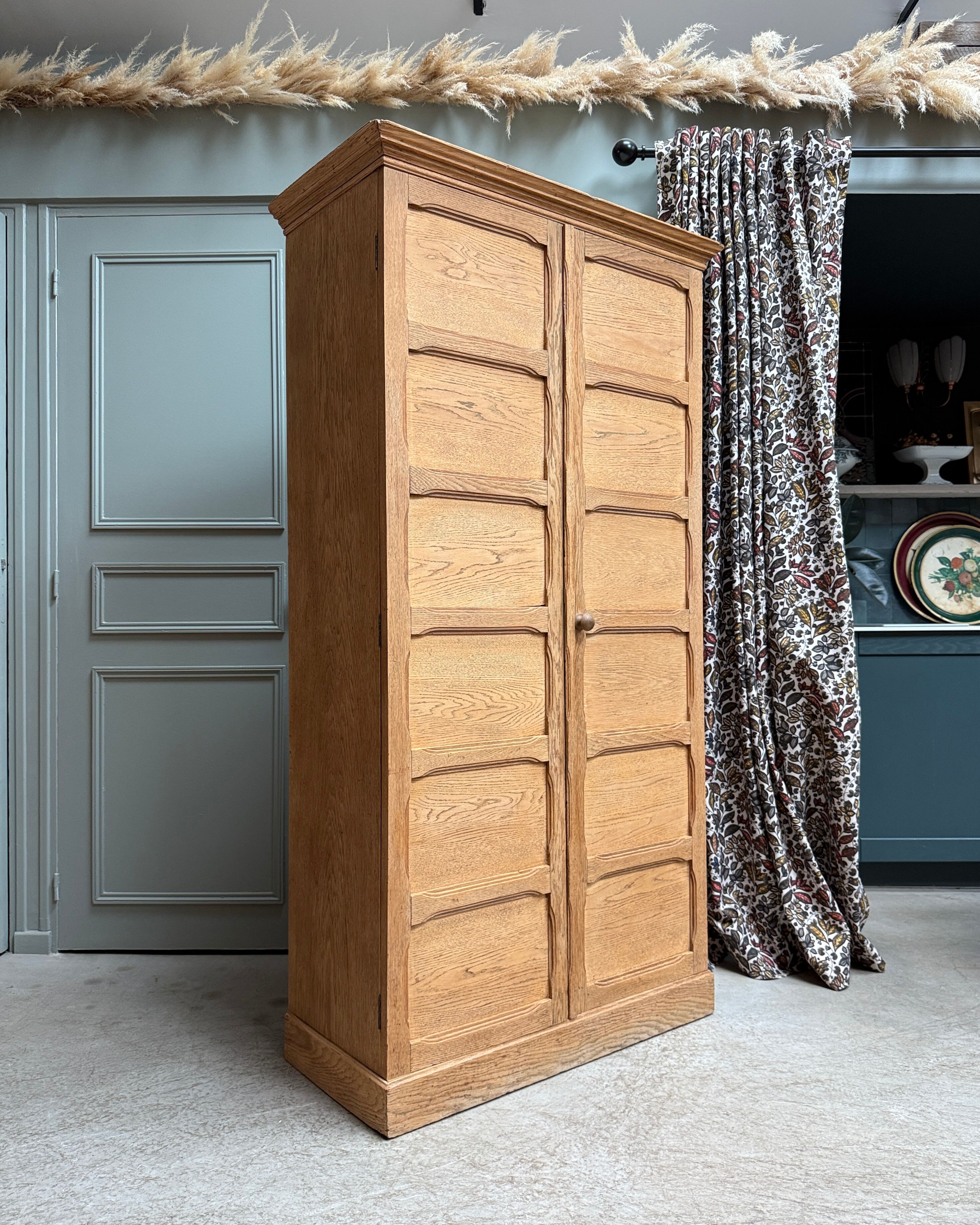 Oak notary cabinet