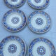 6 assiettes plates Longwy Rouennais