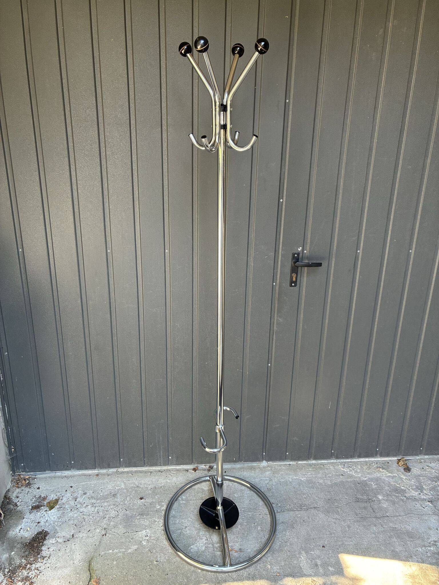 Kovona chromed coat stand, Czechoslovakia, 1950s