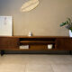 Vintage wooden row