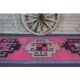 1970s Vintage Turkish Oushak Diamond Wool Runner 98x334