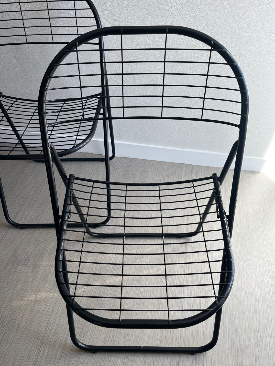 Vintage folding chairs Aland by Niels Gammelgaard