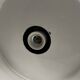 Large old industrial blue-gray enamel pendant lamp