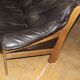 Brutalist Leather Sofa circa 1970