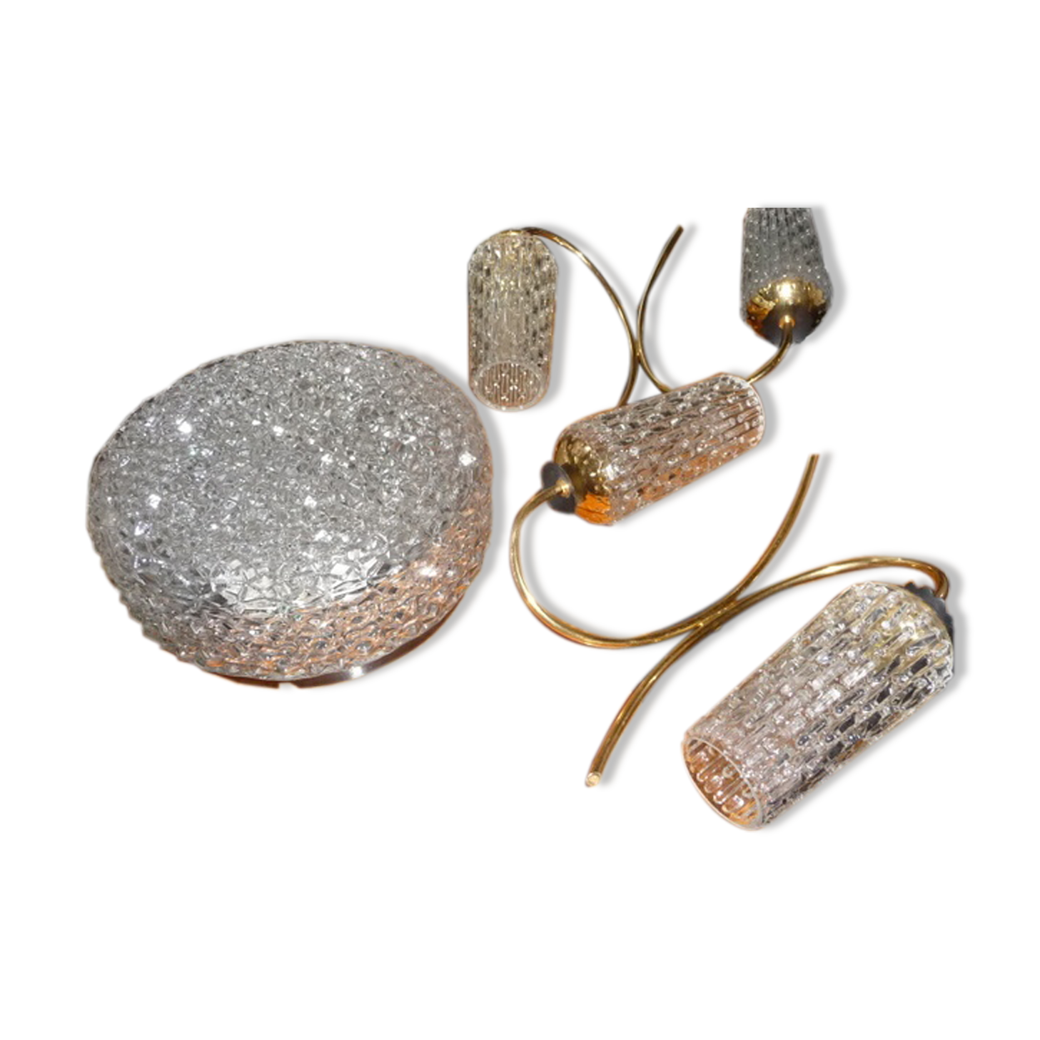 Vintage ceiling and wall lamps