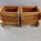 Pair of solid pine bedside tables