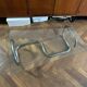 1970s design coffee table in rectangular glass with chrome legs