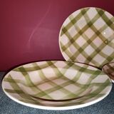Assiettes écossais vertes Moulin des Loups