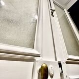 Haussmannian old glazed double door