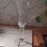 9 crystal champagne flutes