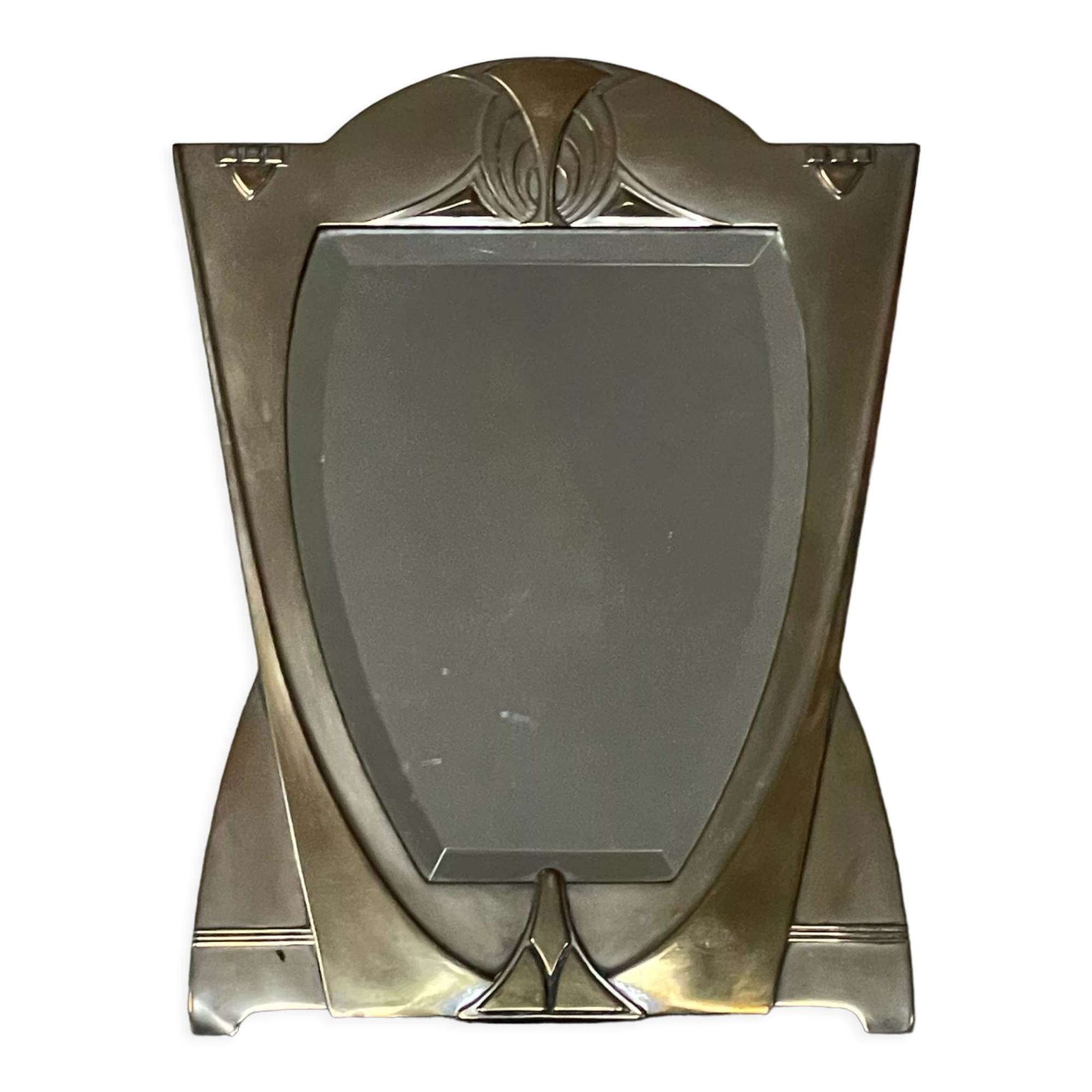 Art deco beveled table mirror, 40x30 cm