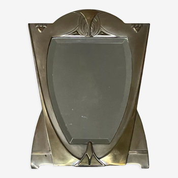 Art deco beveled table mirror, 40x30 cm