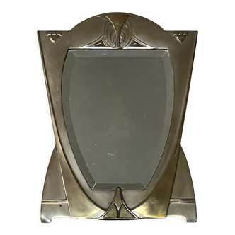 Art deco beveled table mirror, 40x30 cm
