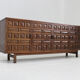 Vintage Spanish brutalist sideboard credenza 1970s