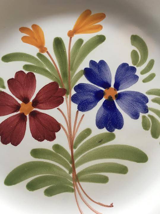 Assiette artisanale de malicorne ateliers moreau